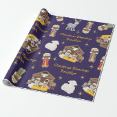 Zwart niviteitsverlooppapier cadeaupapier (Uitgerold)