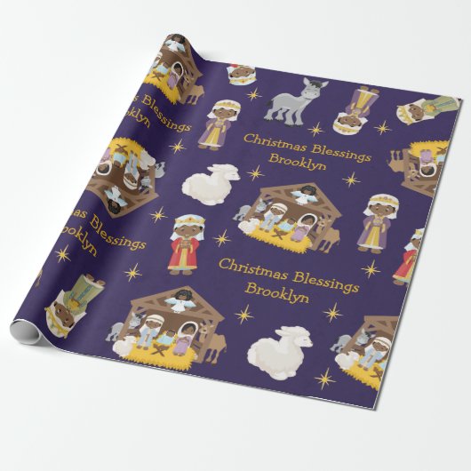 Zwart niviteitsverlooppapier cadeaupapier (Uitgerold)