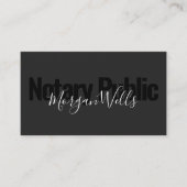 Zwart noteerbaar Visitekaartje overheidstekenaar (Voorkant)