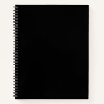 Zwart notitieboek blanco