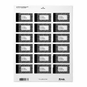 Zwart Notitieboek Etiket (Full Sheet)