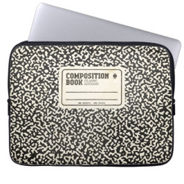 Zwart Notitieboek Laptop Sleeve