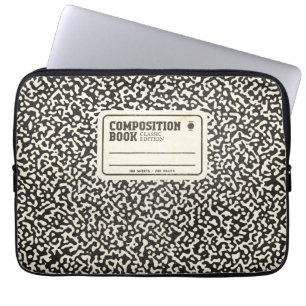 Zwart Notitieboek Laptop Sleeve