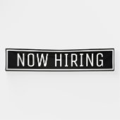 Zwart nu-kabelbanner spandoek (Horizontaal)