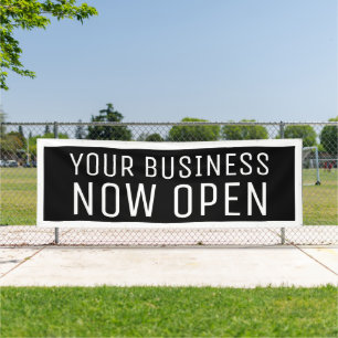 Zwart, nu open banner