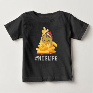Zwart #Nuglife Kip Nugget en Fries