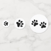 Zwart of aangepast kleurenafdrukken confetti (Achterkanten)