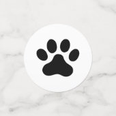 Zwart of aangepast kleurenafdrukken confetti (Kleine voorkant)