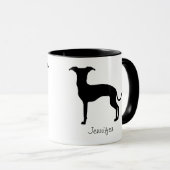 Zwart (of een andere kleur) Iggy Silhouette en naa Mok (Voorkant rechts)