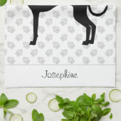 Zwart (of een andere kleur) Iggy Silhouette en naa Theedoek (Gevouwen)