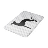 Zwart (of een andere kleur) ijzige Silhouette en p Badmat (Gekanteld)