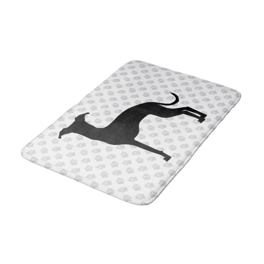 Zwart (of een andere kleur) ijzige Silhouette en p Badmat (Gekanteld)