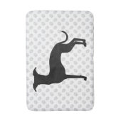 Zwart (of een andere kleur) ijzige Silhouette en p Badmat (Voorkant Verticaal)