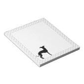 Zwart (of een andere kleur) ijzige Silhouette en p Notitieblok (Schuin)