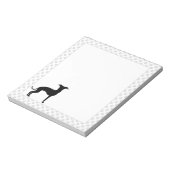 Zwart (of een andere kleur) ijzige Silhouette en p Notitieblok (Linkerzijde)