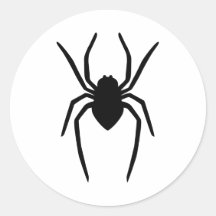 Zwart (of een andere kleur) spin silhouet