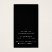 Zwart of een kleur voegt logo oorenkaart toe visitekaartje (Achterkant)