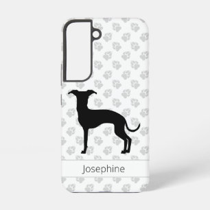Zwart (of elke andere kleur) Iggy silhouet & naam Samsung Galaxy Hoesje