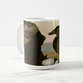 Zwart of Surf Duck Koffiemok (Voorkant links)