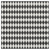 Zwart & Off-White Harlequin Diamonds Stof (Swatch)