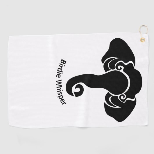 Zwart Olifant Familie Thuis Adres Republikein Golfhanddoek (Horizontaal)