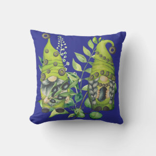 Zwart Olive Gnome Kussen