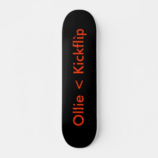 zwart, Ollie < Kickflip Persoonlijk Skateboard (Voorkant)