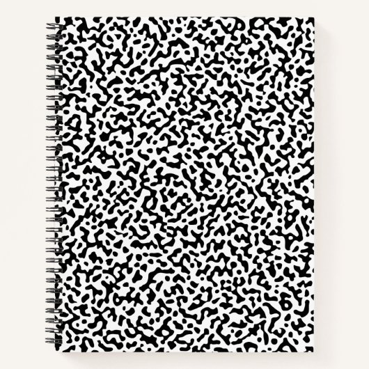 Zwart omgekeerd compositie boek patroon (Voorkant)