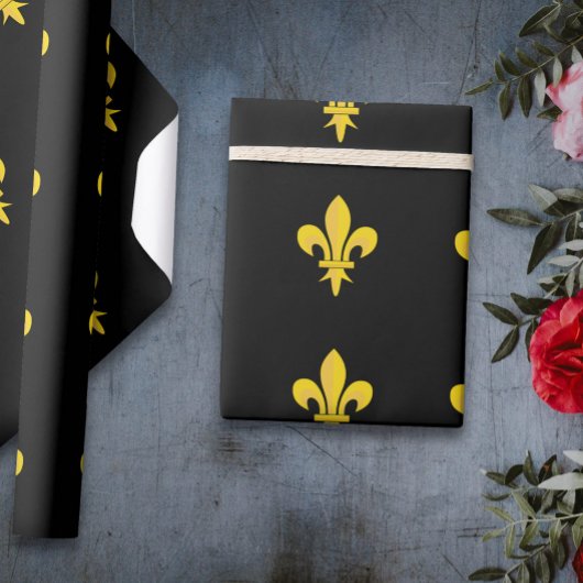 Zwart omlooppapier met gouden tonerpapier cadeaupapier