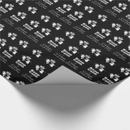 Zwart omlooppapier voor kalm fijn geit cadeaupapier (Hoek)