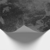 Zwart omslagpapier met een getextureerde fluwelen  cadeaupapier (Hoek)