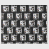 Zwart omslagpapier voor pop-upschnauzer Dog Cadeaupapier (Vlak)