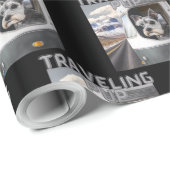 Zwart omslagpapier voor pop-upschnauzer Dog Cadeaupapier (Rol Hoek)