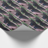 Zwart omslagpapier voor vlinderbloemigen cadeaupapier (Hoek)