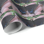 Zwart omslagpapier voor vlinderbloemigen cadeaupapier (Rol Hoek)