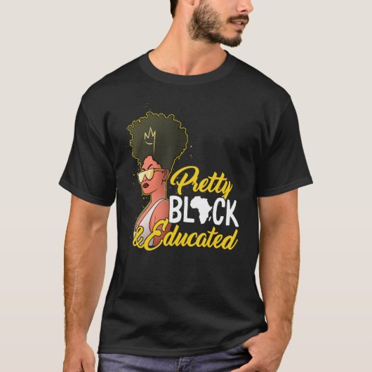 Zwart Onderwijs Afro-Amerikaanse zwarte Hist T-shirt (Voorkant)