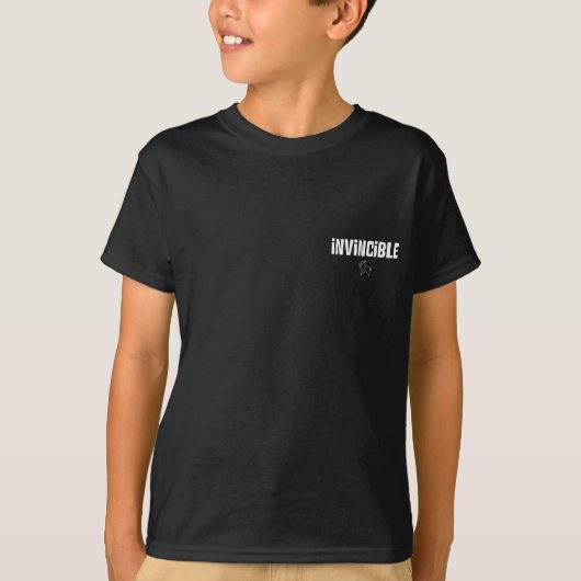 zwart onoverwinnelijk T-shirt (Voorkant)