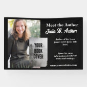 Zwart Ontmoet de Auteur Tafelbanner - Boek Signing Spandoek (Horizontaal)