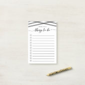 Zwart Ontspan manuscriptdingen om Lijst te doen Post-it® Notes (Op bureau)