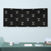 Zwart ontwerp met eigen foto of tekst spandoek (Beurs)