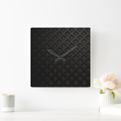 zwart ontwerp vierkante klok (Huis)