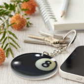 Zwart ontwerp voor 8-band all-baall-sportspellen sleutelhanger (Voorkant Rechts)