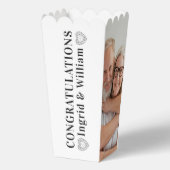 Zwart onyx 7e trouwdag twee foto's bedankdoosjes (Achterkant)