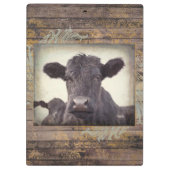 ZWART ONYX CLIPBOARD - ZWARTE ANGUSKEUW KLEMBORD (Achterkant)