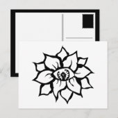 zwart oog van de bloem briefkaart (Voorkant / Achterkant)