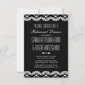 Zwart-oosterse deco-stijl repetitie kaart (Voorkant)