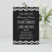 Zwart-oosterse deco-stijl repetitie kaart (Staand voorkant)