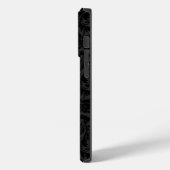 Zwart op donkergrijs damasks Case-Mate iPhone case (Achterkant / Links)