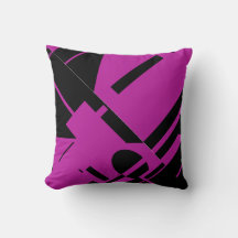 Zwart op Fuschia Diagonal Bold MCM Kijk Abstract