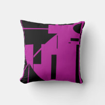 Zwart op Fuschia Humanlike Stick Figuur MCM Look